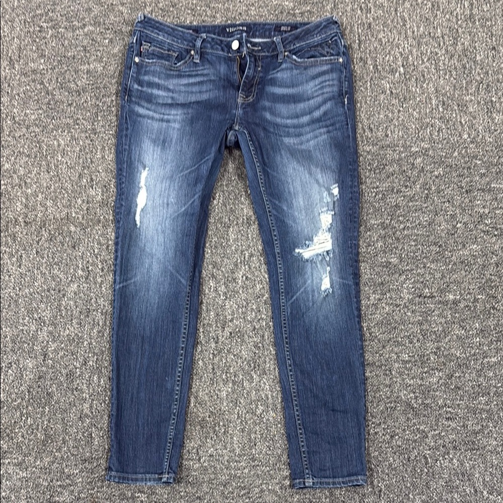 Vigoss Women's Blue Distressed Jeans